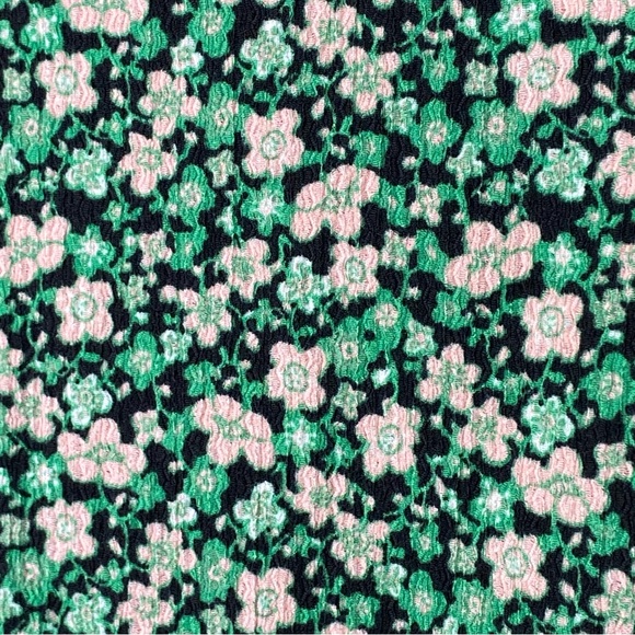 Topshop Green Boho Floral Wrap Mini Sundress - Picture 8 of 13